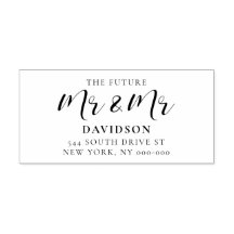 Elegante toekomst Mr & Mr gay bruiloft retour adre