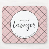 Elegante toekomstige advocaat check patroon gepers muismat (Voorkant)