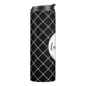 Elegante toekomstige advocaat check patroon gepers thermosbeker (Gedraaid links)