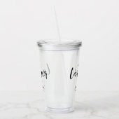 Elegante toekomstige advocaat gepersonaliseerd acryl drinkbeker (Links)