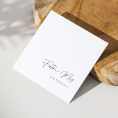 Elegante Toekomstige Mrs Script Bruidsuitnodiging Servet