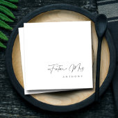 Elegante Toekomstige Mrs Script Bruidsuitnodiging Servet