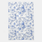 Elegante Toile de Jouy Paashaas Theedoek (Verticaal)