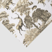 Elegante  Toile Dieren Bos Dik Tissuepapier (Detail)