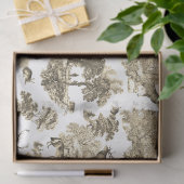 Elegante  Toile Dieren Bos Dik Tissuepapier (Geschenk)
