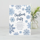 Elegante Toile Sneeuwvlok Kerstfeest Kaart (Staand voorkant)