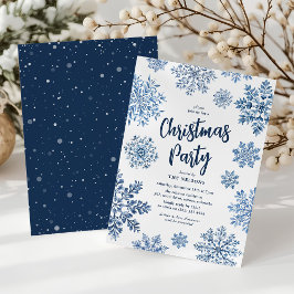 Elegante Toile Sneeuwvlok Kerstfeest Kaart