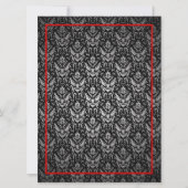 Elegante Toscaanse Damask bruiloft uitnodiging (Voorkant)