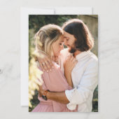 Elegante Toscaanse zonsondergang Blooms Foto Save The Date (Achterkant)