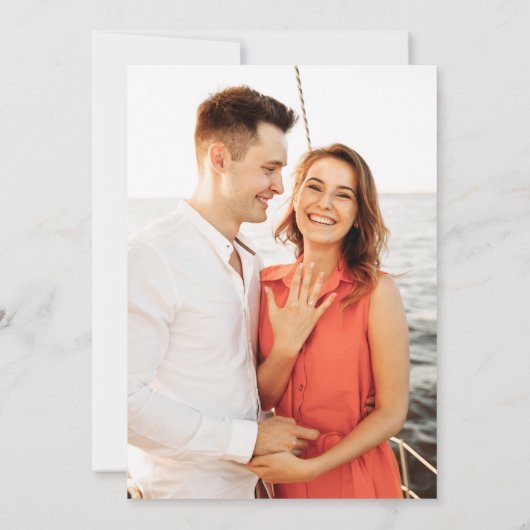 Elegante Toscaanse zonsondergang Blooms Fotobruilo Save The Date (Achterkant)