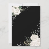 Elegante 'Tot de Dood Ons Scheidt' Bruiloft Kaart (Achterkant)