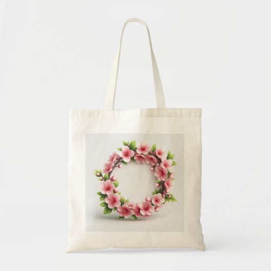 Elegante Tote Tas met Kersenbloesem (Voorkant)