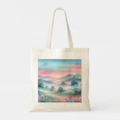 Elegante Tote Tas met Kersenbloesem (Achterkant)