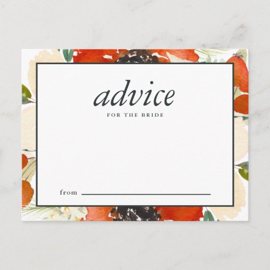 Elegante traditionele bloemige advies voor de brui (Voorkant)