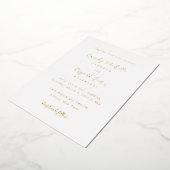 Elegante traditionele bruiloft folie uitnodiging (Gedraaid)