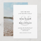 Elegante Traditionele Bruiloft Save The Date (Voorkant / Achterkant)