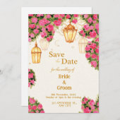 Elegante traditionele bruiloft uitnodiging (Voorkant / Achterkant)