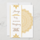 Elegante traditionele bruiloft uitnodiging (Voorkant)