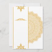 Elegante traditionele bruiloft uitnodiging (Achterkant)