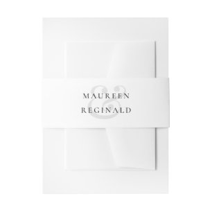 Elegante Traditionele Bruiloft Uitnodigingen Wikkel