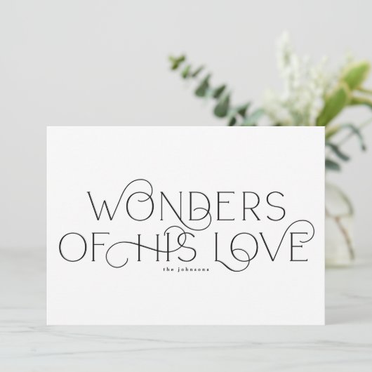 Elegante traditionele één foto typografie religieu feestdagenkaart (Staand voorkant)