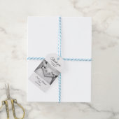 Elegante traditionele foto bruiloft gunst Labels Cadeaulabel (Met Touw)
