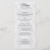 Elegante traditionele foto bruiloft menu (Voorkant)