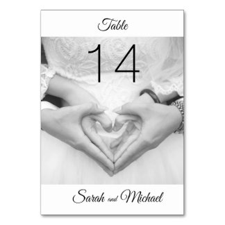 Elegante Traditionele Foto Bruiloft Tafel Kaart