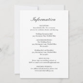 Elegante traditionele katholieke bruiloft kaart (Achterkant)