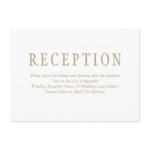 Elegante traditionele minimalistische bruiloftsrec