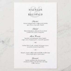 Elegante Traditionele Trouwmenu Flyer