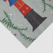 Elegante traditionele vrolijke kerst notenkraker tissuepapier (Detail)