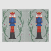 Elegante traditionele vrolijke kerst notenkraker tissuepapier (Voorkant)