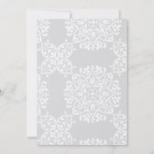 Elegante traditionele zwart-wit foto bruiloft kaart (Achterkant)