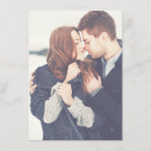 Elegante transparante foto bruiloft en typografie menu (Achterkant)