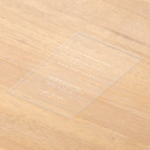 Elegante transparante minimalistische bruiloft acryl uitnodigingen (Laagn)