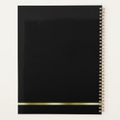 Elegante Treble Clef Music 2026 Jaarlijkse Planner (Achterkant)