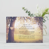 Elegante  Tree bruiloft uitnodiging (Staand voorkant)