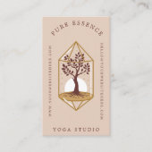 Elegante Tree of Life Crystal Holistic Coach Desig Visitekaartje (Voorkant)