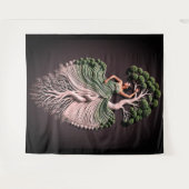 Elegante Tree Woman Wall Art - 3D Natuur-geïnspire Wandkleed (Voorkant (horizontaal))