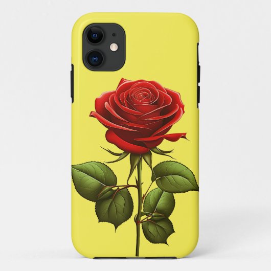 ELEGANTE TRENDIGE RODE ROOS BLOEM  Case-Mate iPhone CASE (Achterkant)