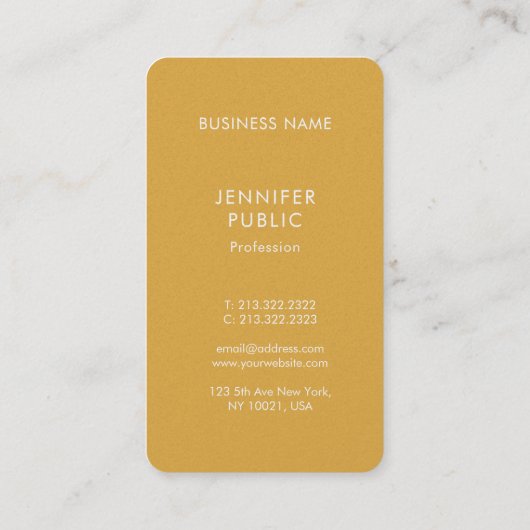 Elegante trendkleuren Premium parel afwerking afge Visitekaartje (Achterkant)