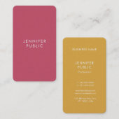 Elegante trendkleuren Premium parel afwerking afge Visitekaartje (Voorkant / Achterkant)