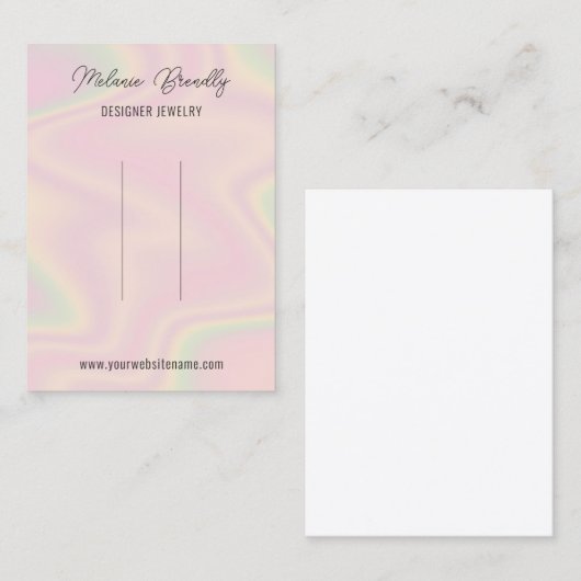 Elegante Trendy Chique Haarklem Display Visitekaartje (Voorkant / Achterkant)