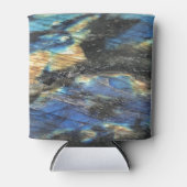 Elegante trendy chique labradorite kristallen stee blikjeskoeler (Voorkant)