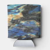 Elegante trendy chique labradorite kristallen stee blikjeskoeler (Achterkant)