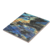 Elegante trendy chique labradorite kristallen stee tegeltje (Zijkant)