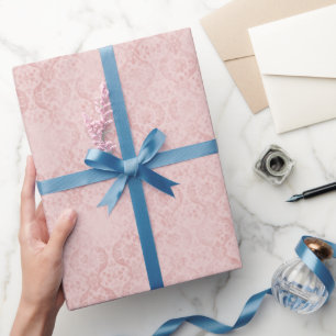 Elegante Trendy Damask Patroon Wrapping Paper Roll Cadeaupapier
