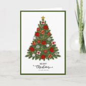 Elegante trendy eigentijdse gevouwen kaart (Voorkant)