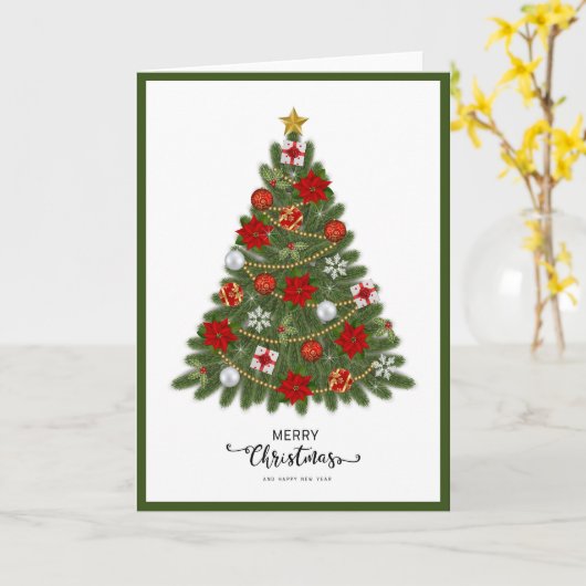 Elegante trendy eigentijdse gevouwen kaart (Gele Bloem)